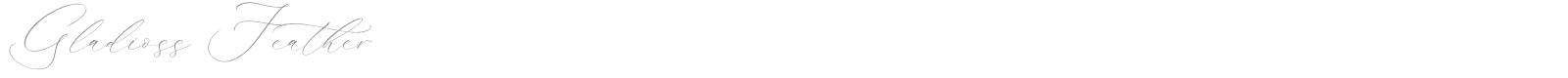 Gladioss Feather font preview
